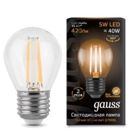 Светодиодная лампа GAUSS 105802105 Globe