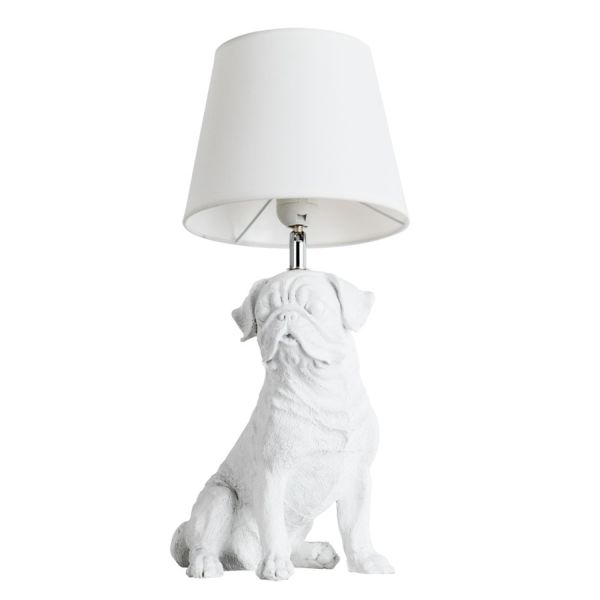 Лампа настольная с абажуром Arte Lamp A1512LT-1WH BOBBY