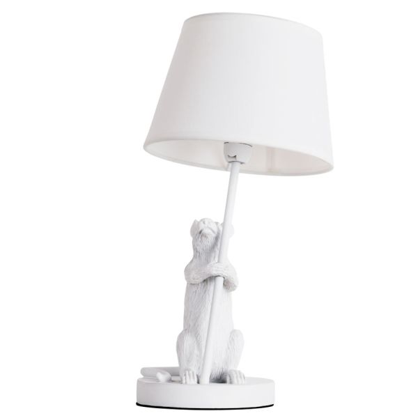 Лампа настольная с абажуром Arte Lamp A4420LT-1WH Gustav
