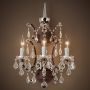      BLS 30480 19th c. Rococo iron and clear crystal