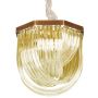  Delight Collection A001-400 L4 brass/amber Murano Glass