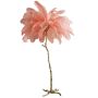  Delight Collection BRFL5014 pink/antique brass Ostrich Feather