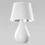 Лампа настольная с абажуром TK Lighting 5453 Lacrima White Lacrima