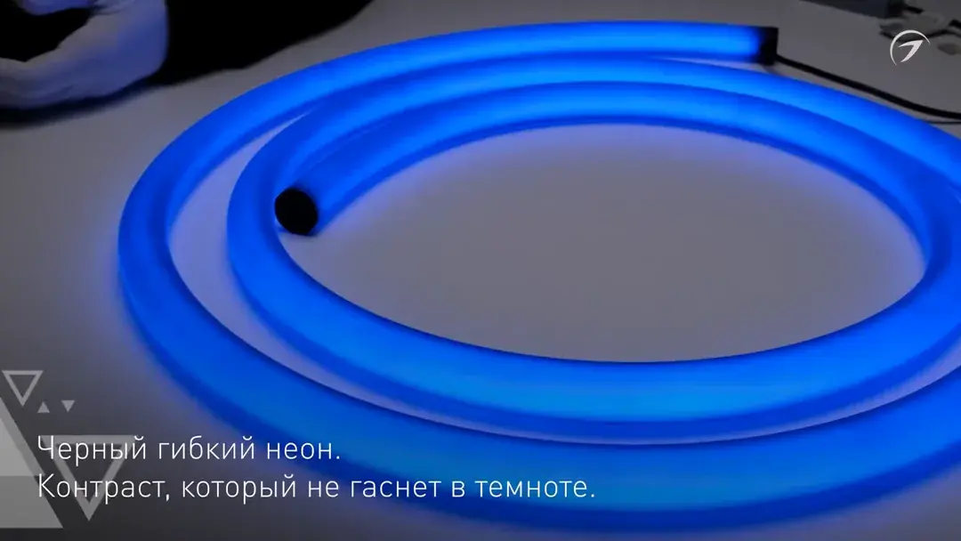 Видеообзор — Гибкий неон MOONLIGHT-BLACK-TOP-G280-D25mm 24V RGB 360deg (14.4 W/m, IP65, 1m, wire x1)