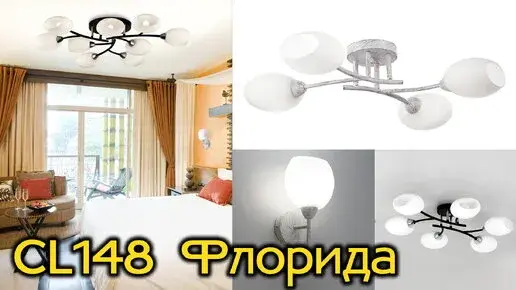 Видеообзор — Люстра Citilux CL148195 ФЛОРИДА — черный