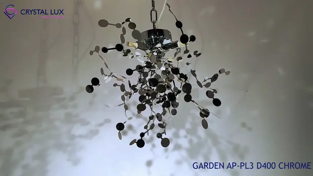 Видеообзор — Бра Crystal Lux GARDEN AP-PL3 D400 CHROME — хром