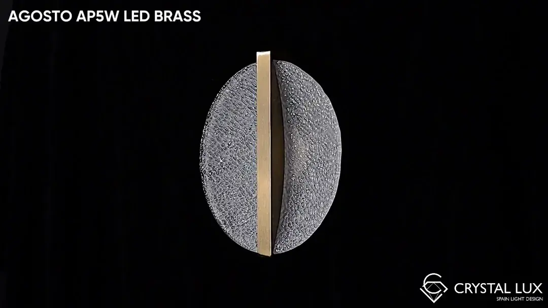 Видеообзор — Бра Crystal Lux AGOSTO AP5W LED BRASS — латунь