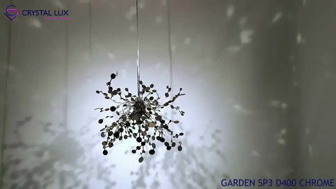 Видеообзор — Люстра Crystal Lux GARDEN SP3 D400 CHROME — хром