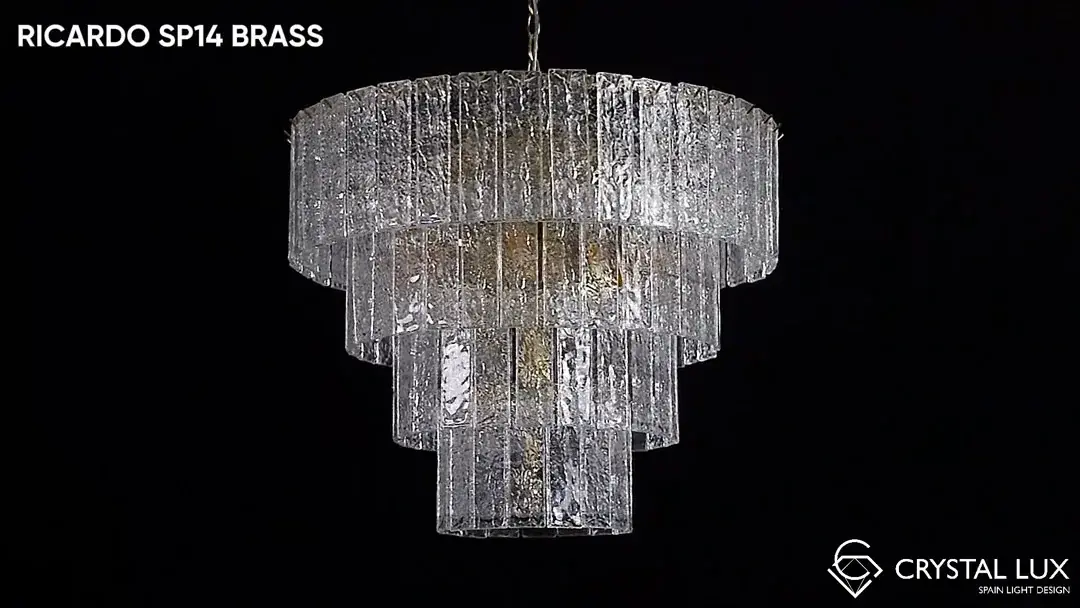 Видеообзор — Бра Crystal Lux RICARDO AP3 BRASS — латунь
