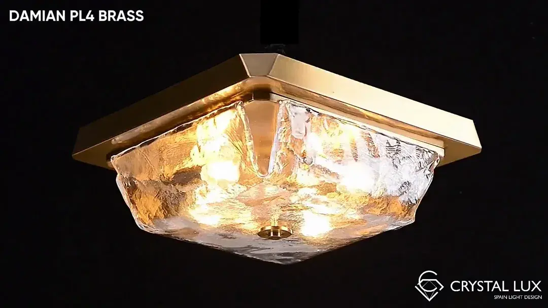 Видеообзор — Светильник Crystal Lux DAMIAN PL4 NICKEL — никель
