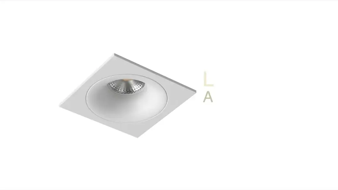 Видеообзор — Точечный светильник Ledron AO1501091 SQ Black-White — черный