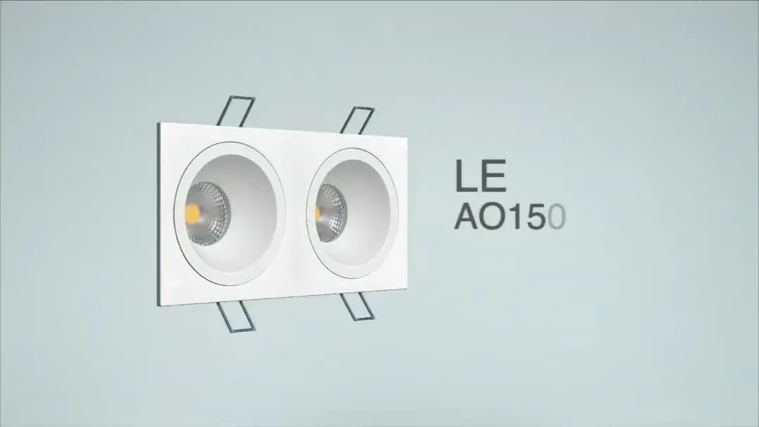Видеообзор — Точечный светильник Ledron AO1501010 SQ2 Black — черный