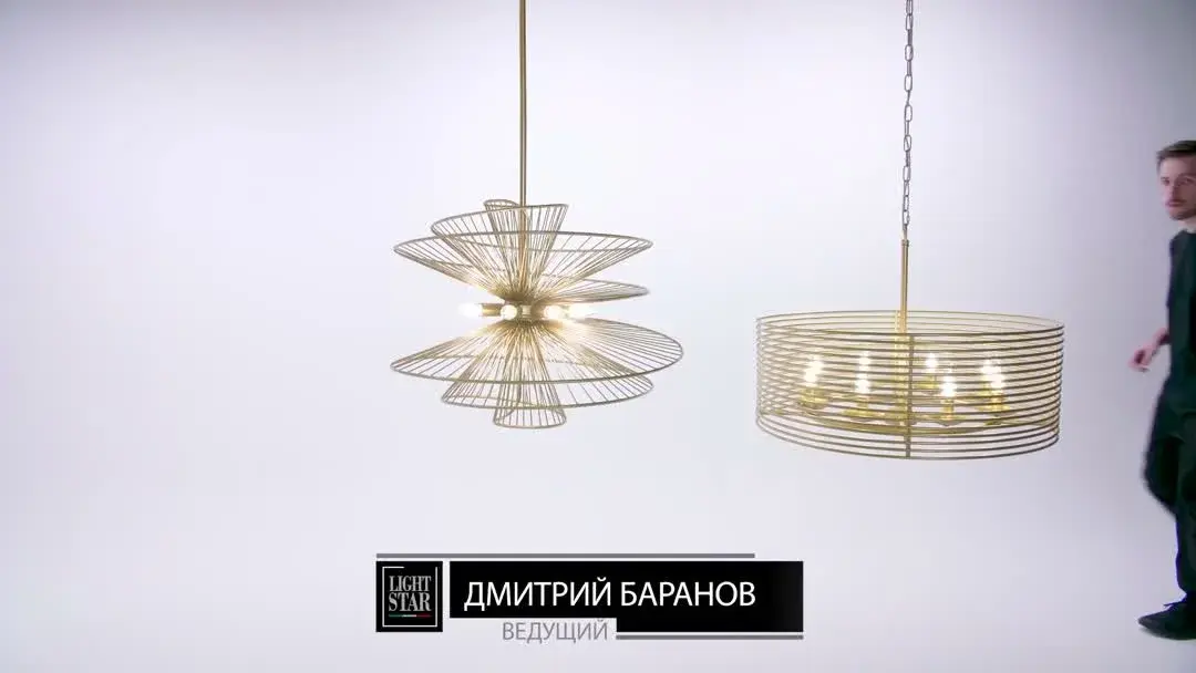 Видеообзор — Люстра Lightstar 728063 ZETA — золотой