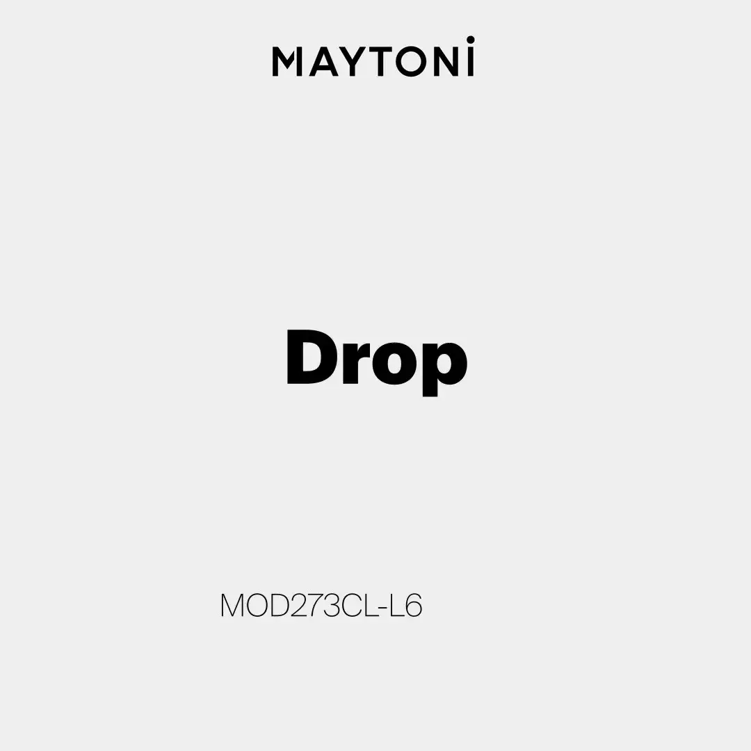 Видеообзор — Подвесной светильник Maytoni DROP — прозрачный