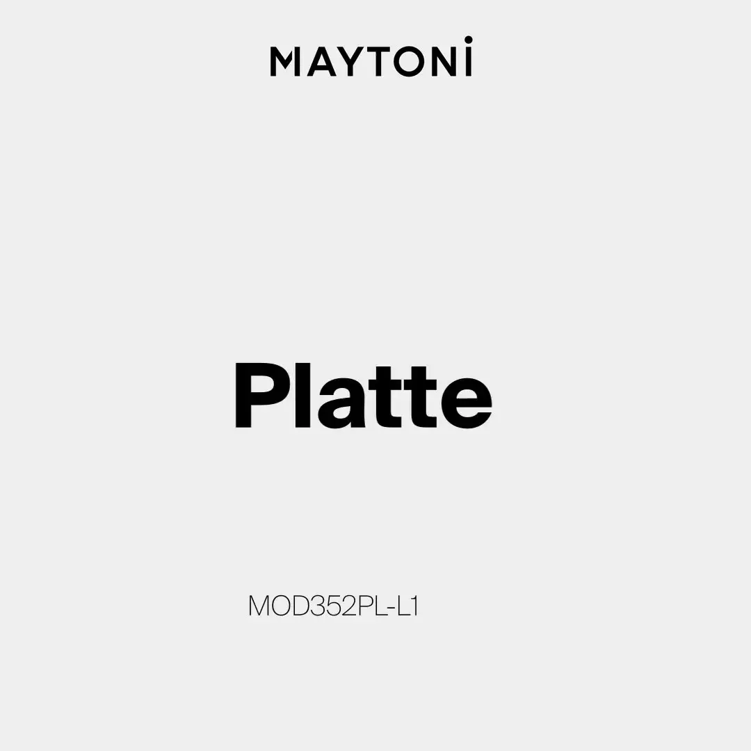 Видеообзор — Подвесной светильник Maytoni PLATTE — белый
