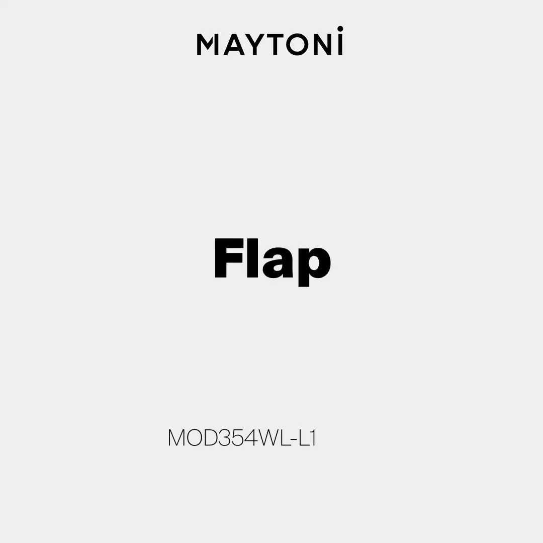 Видеообзор — Накладное бра Maytoni FLAP — черный