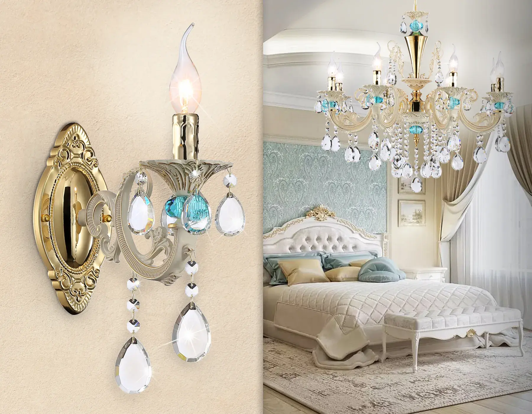 Бра Ambrella Light TR4932 — белое золото, ракурс 3
