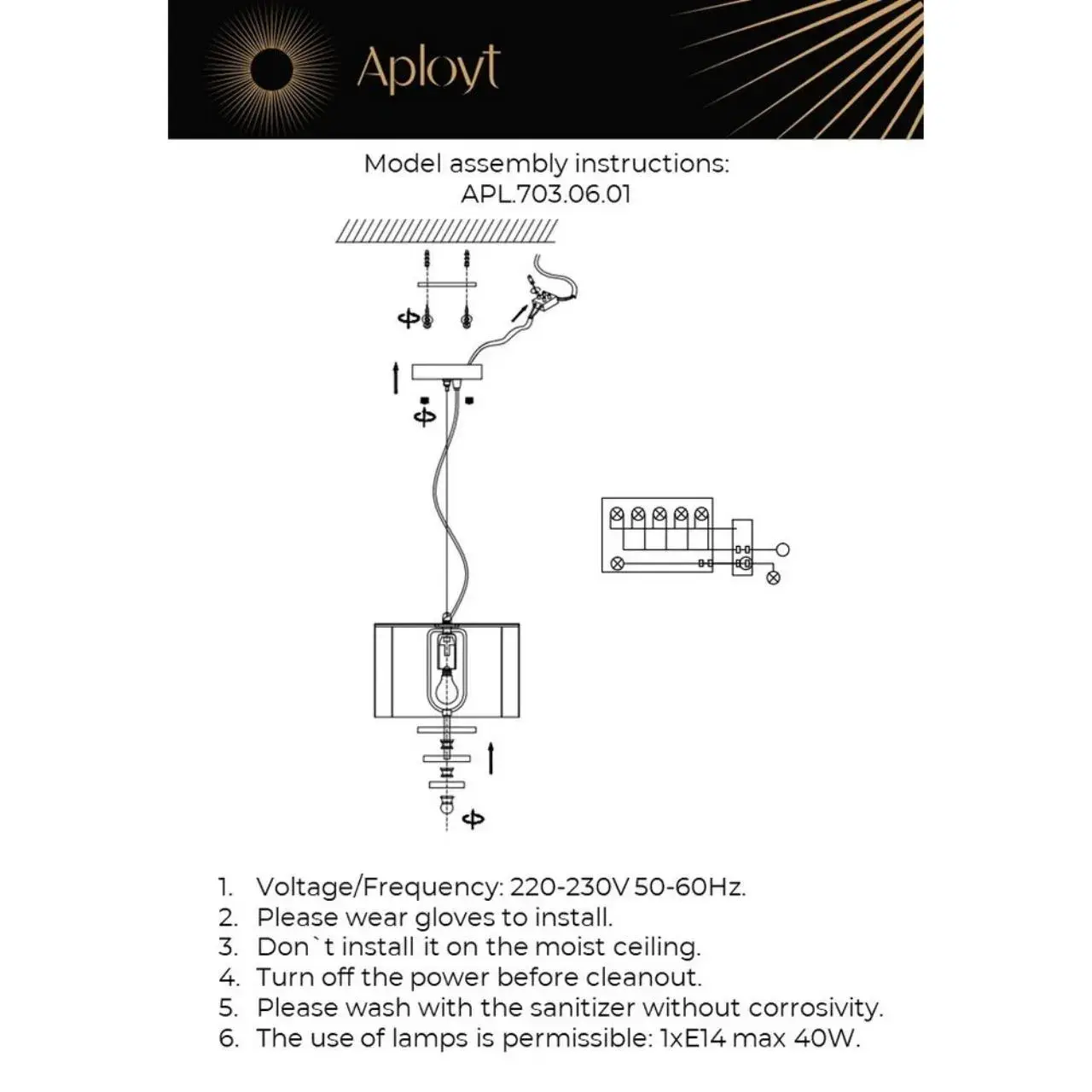 Светильник Aployt APL.703.06.01 FLORET — хром