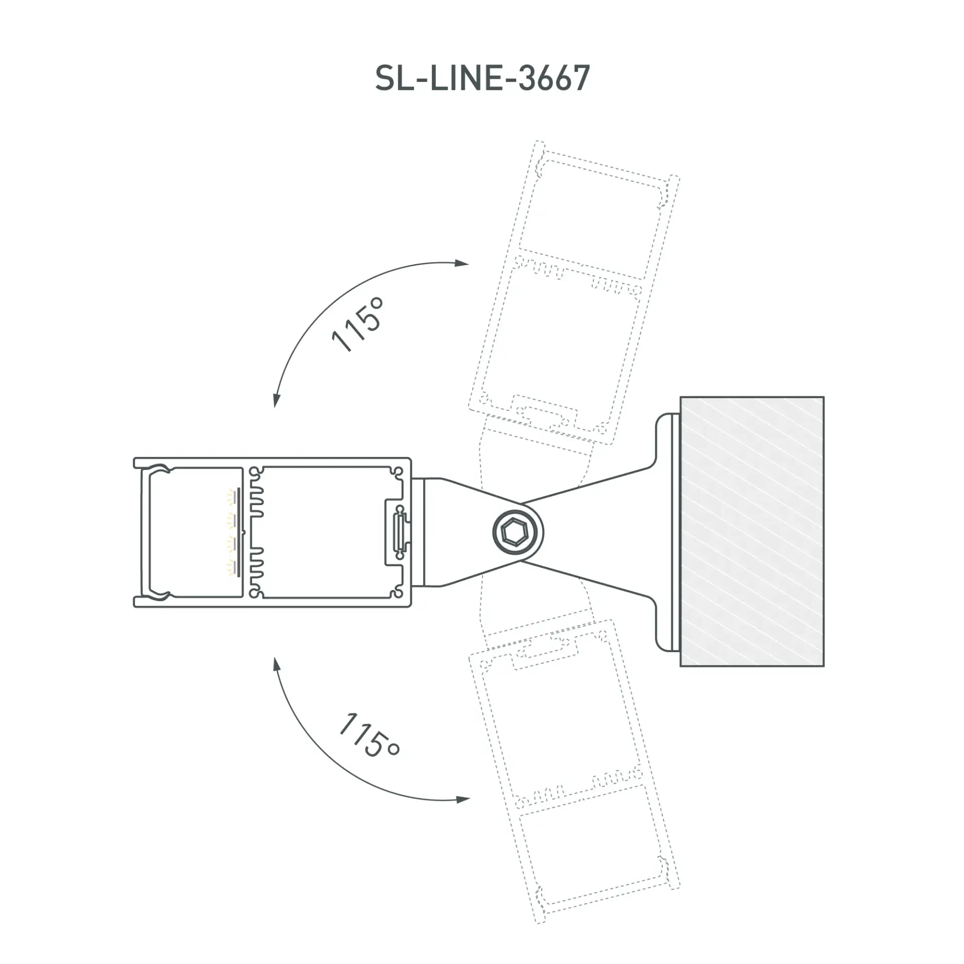 Профиль SL-LINE-3667-2000 ANOD