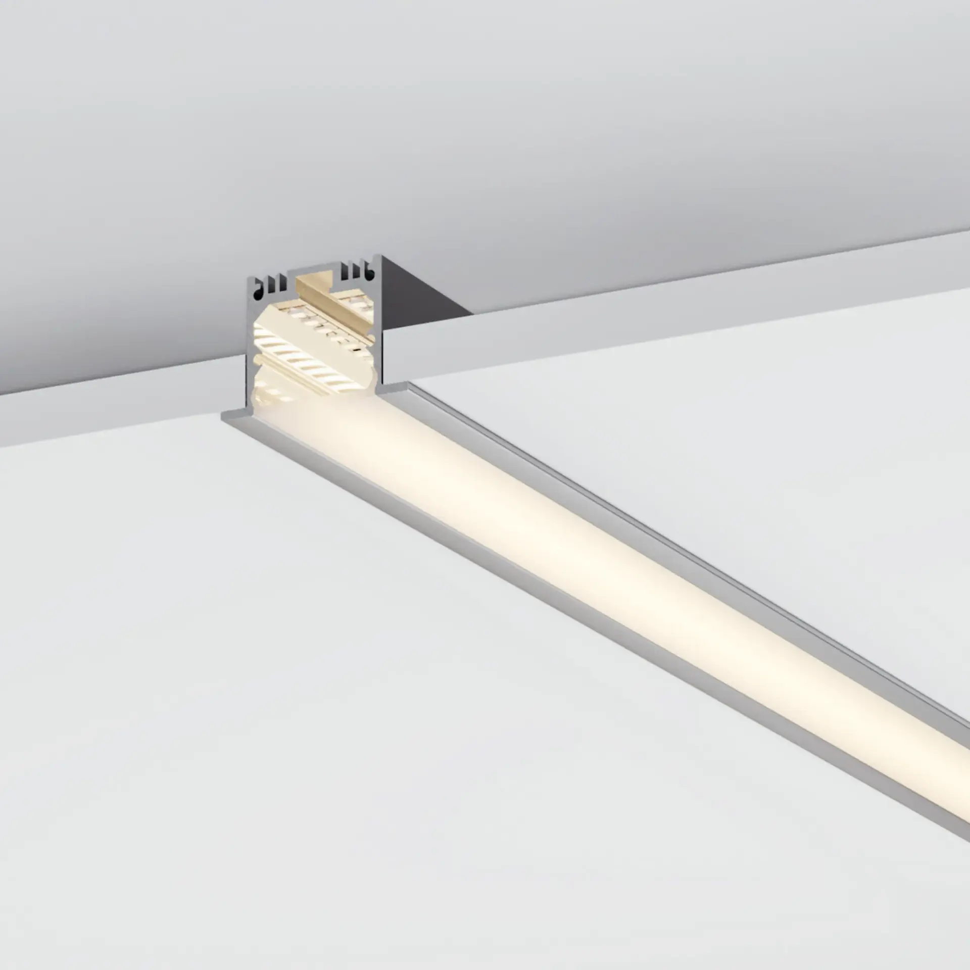 Профиль с экраном SL-LINIA49-F-2500 ANOD+OPAL