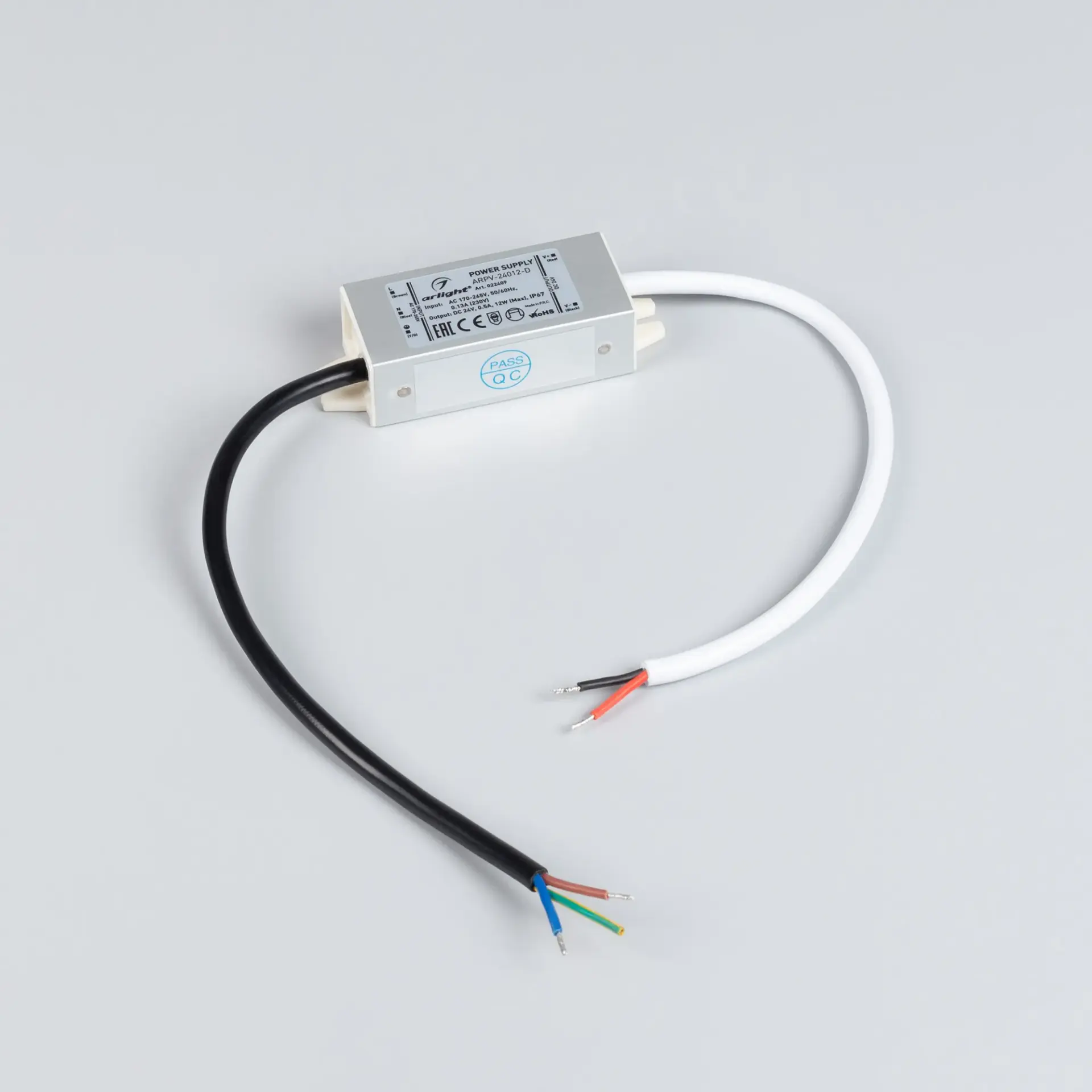 Блок питания ARPV-24012-D (24V, 0.5A, 12W), ракурс 2
