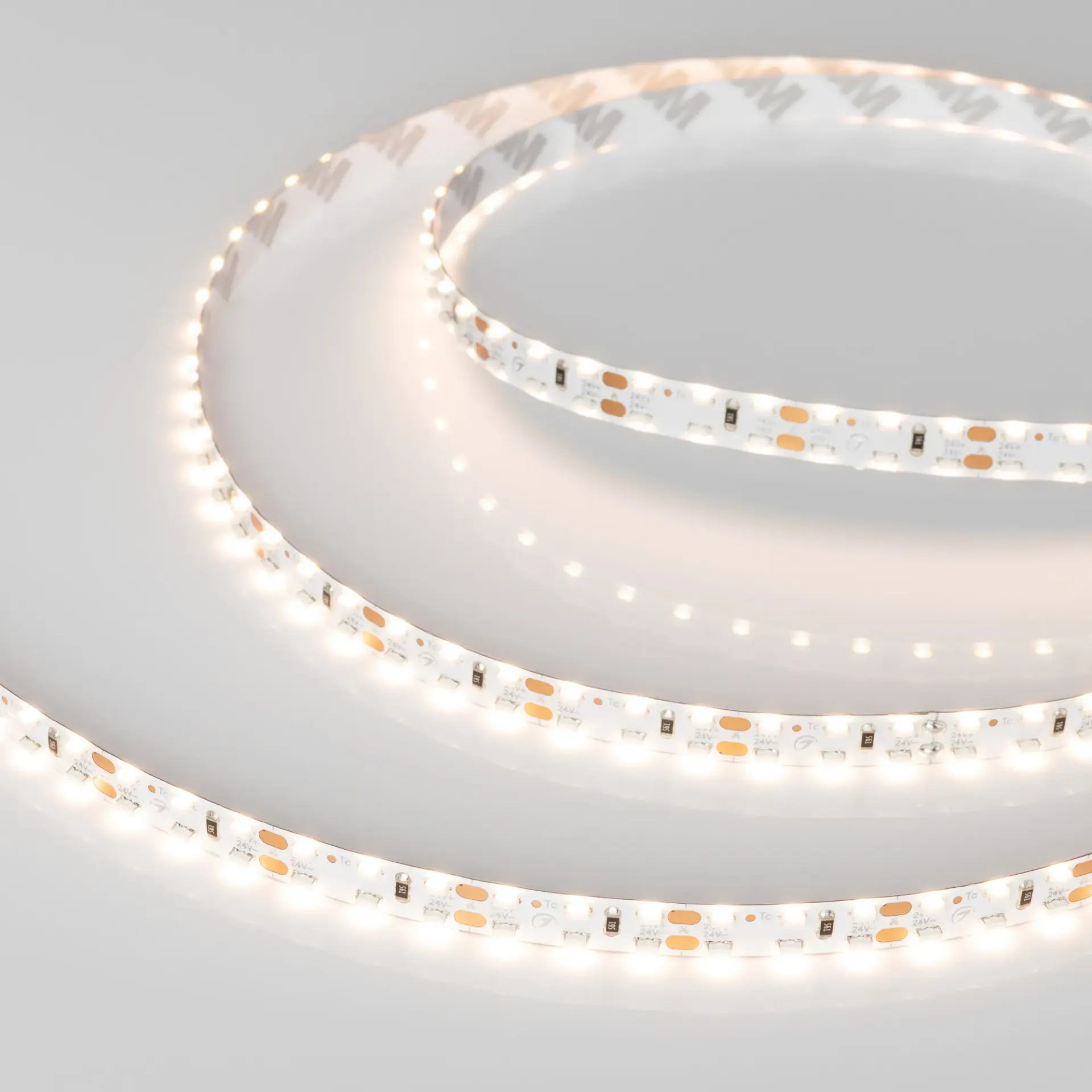 Светодиодная лента RS 2-5000 24V Warm2700 2x2 8mm (3014, 240 LED/m, LUX), ракурс 2