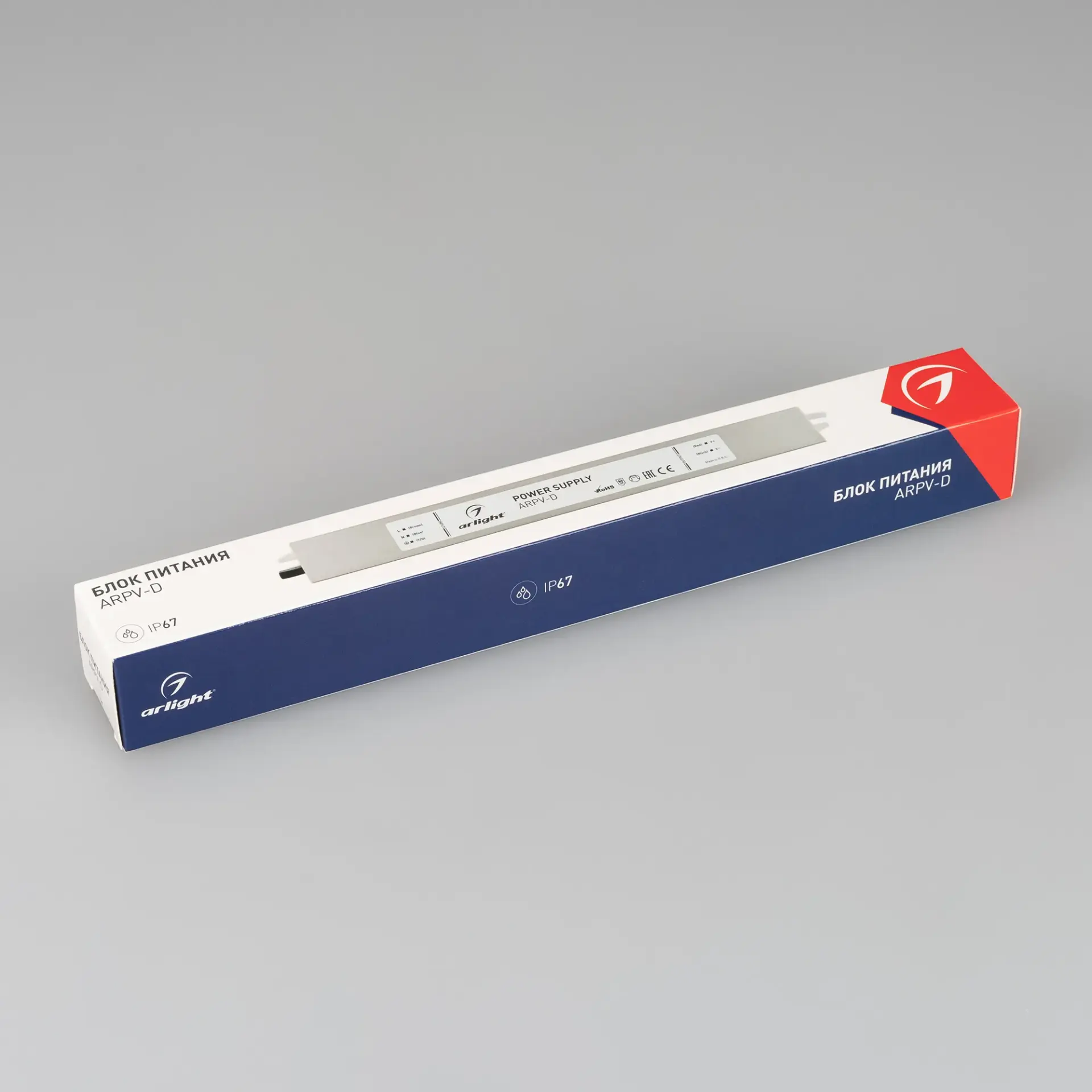 Блок питания ARPV-24060-SLIM-D (24V, 2.5A, 60W), ракурс 4