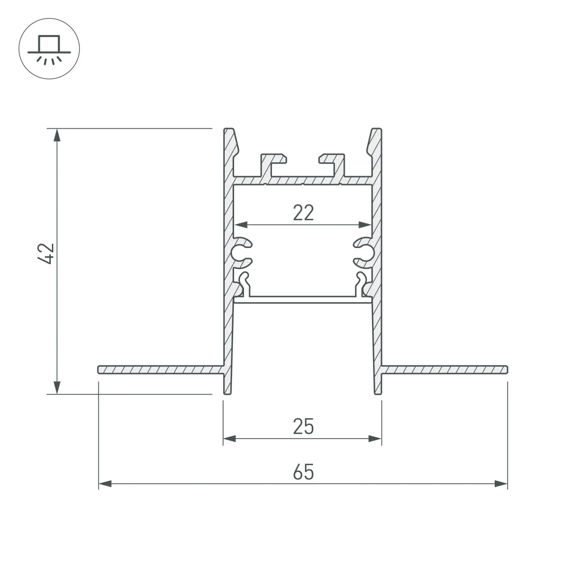 Профиль SL-COMFORT22-FANTOM-2000 ANOD