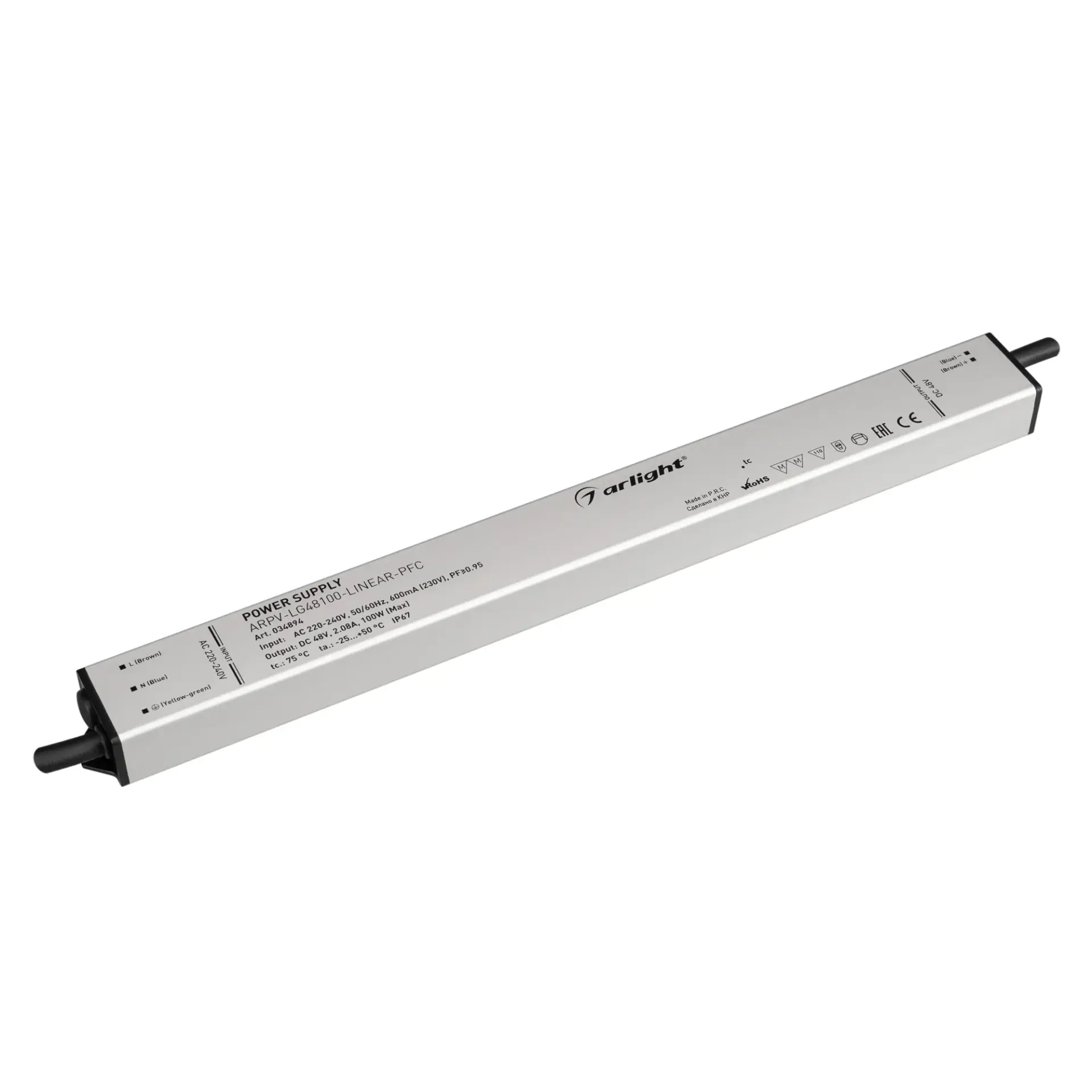 Блок питания ARPV-LG48100-LINEAR-PFC (48V, 2.08A, 100W)