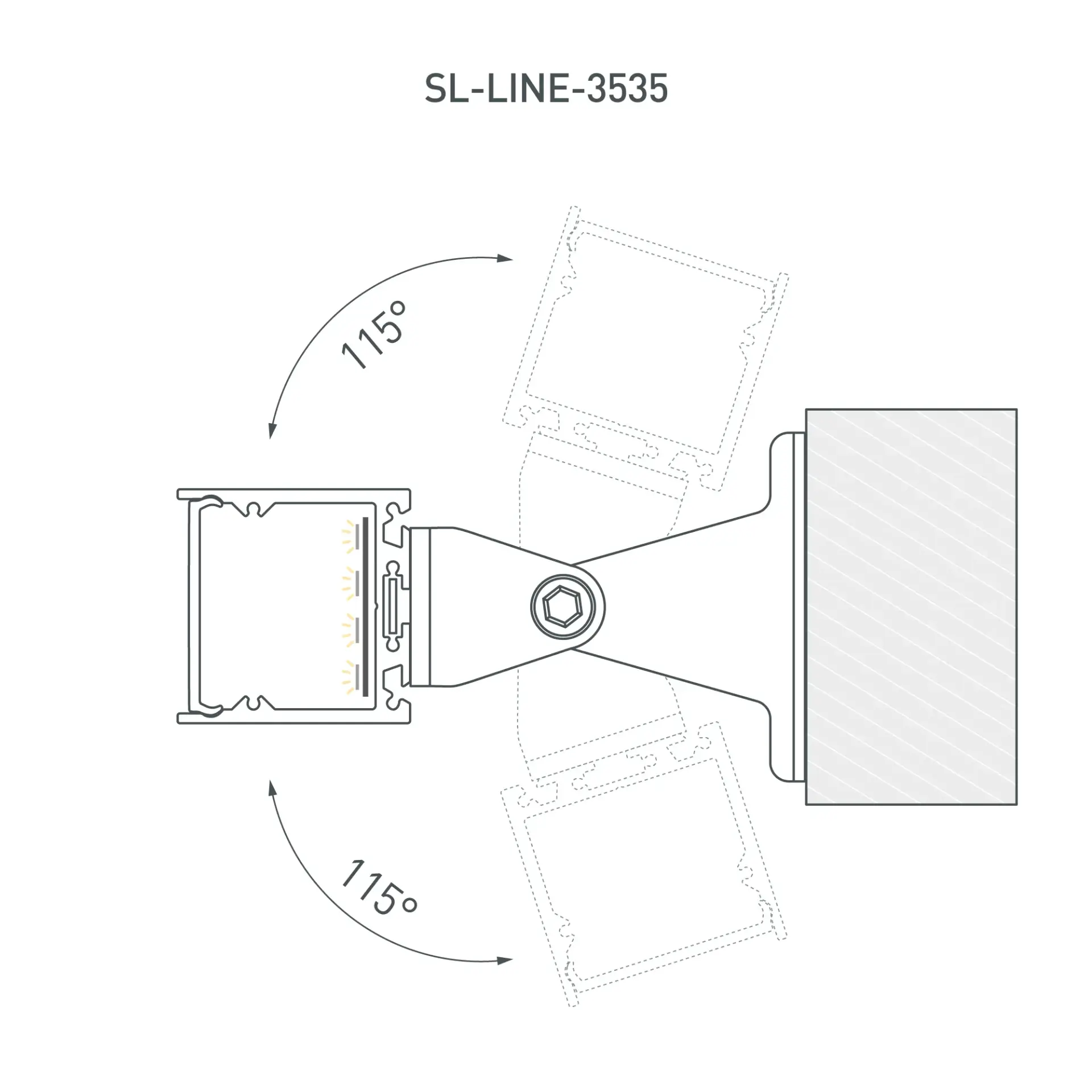 Профиль SL-LINE-3535-3000 ANOD, ракурс 5