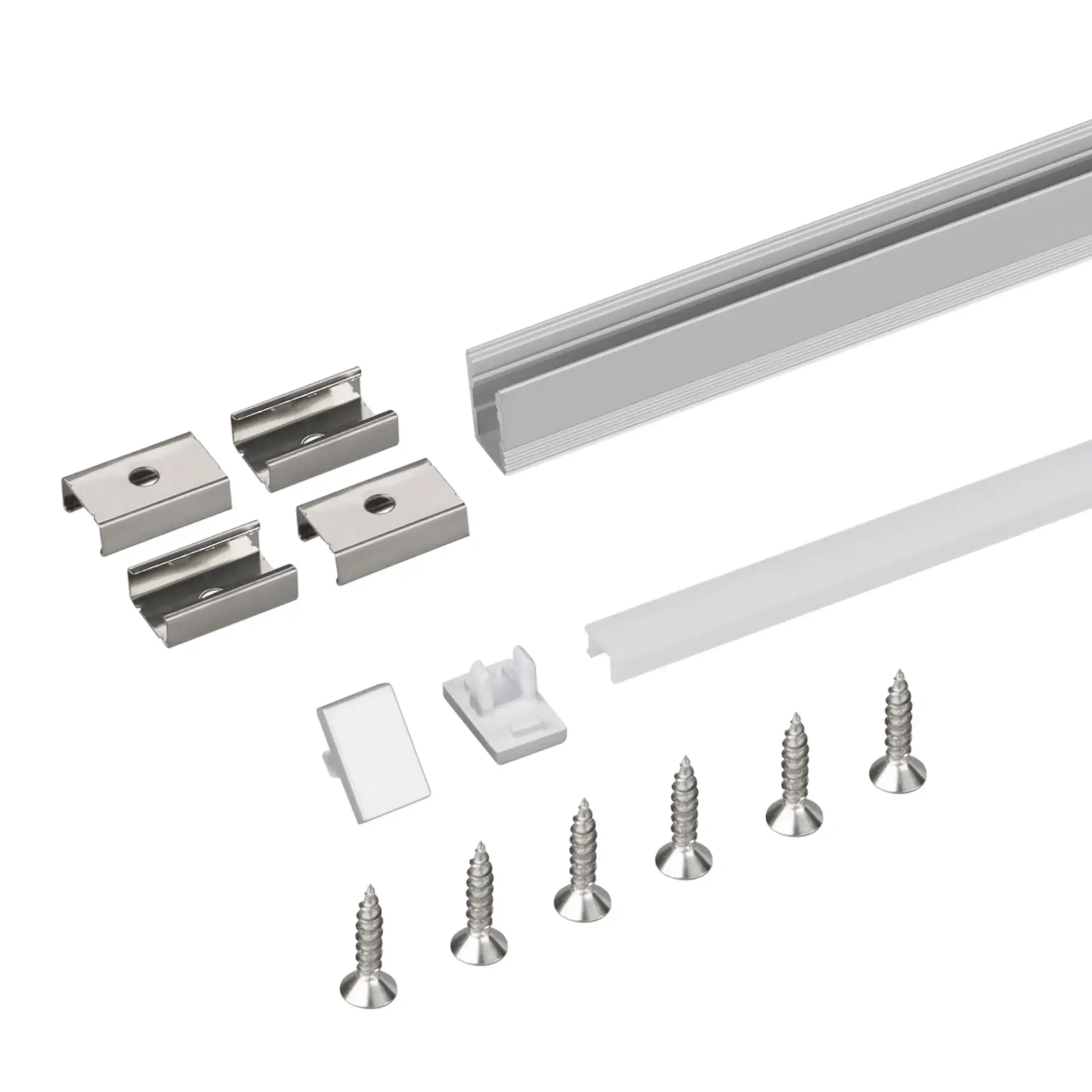 Профиль с экраном SL-MINI-8-H12-2000 ANOD+OPAL, ракурс 4