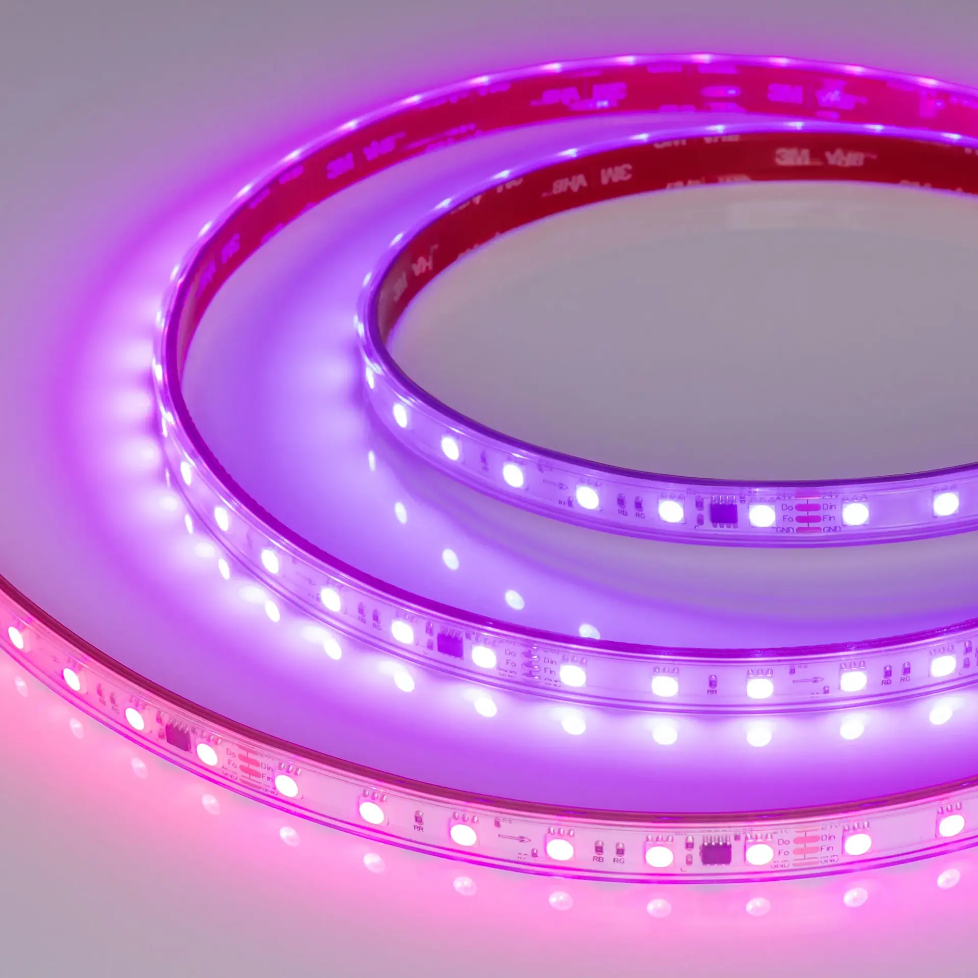 Светодиодная лента герметичная SPI-PS-B60-12mm 24V RGB-PX6-BPT (12 W/m, IP67, 5060, 5m)