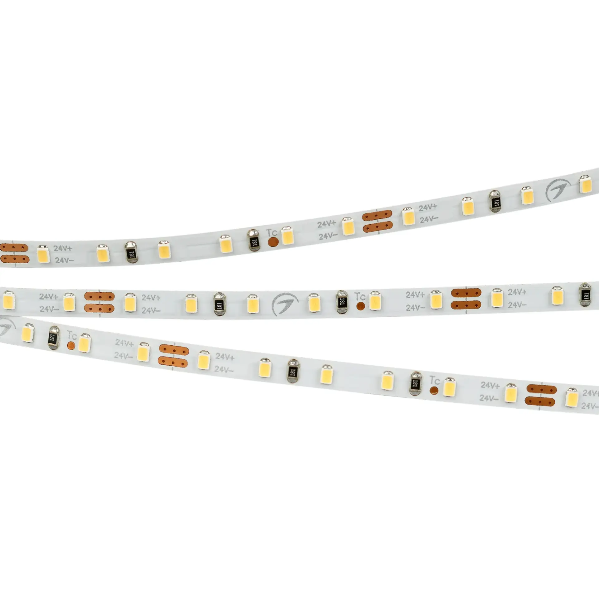 Светодиодная лента MICROLED-M120-4mm 24V Cool 8K (5.4 W/m, IP20, 2216, 5m), ракурс 2