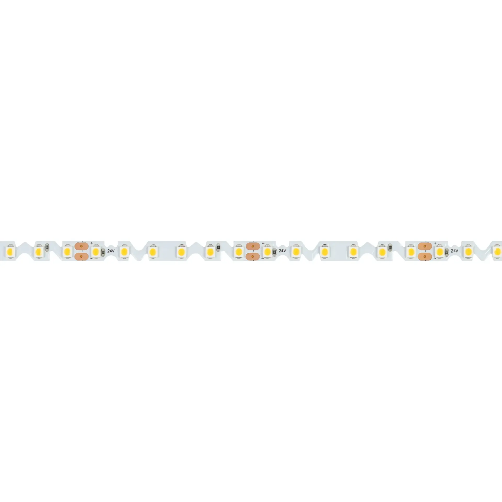 Светодиодная лента RZ-A120-6mm 24V Warm3500 (9.6 W/m, IP20, 2835, 5m), ракурс 3