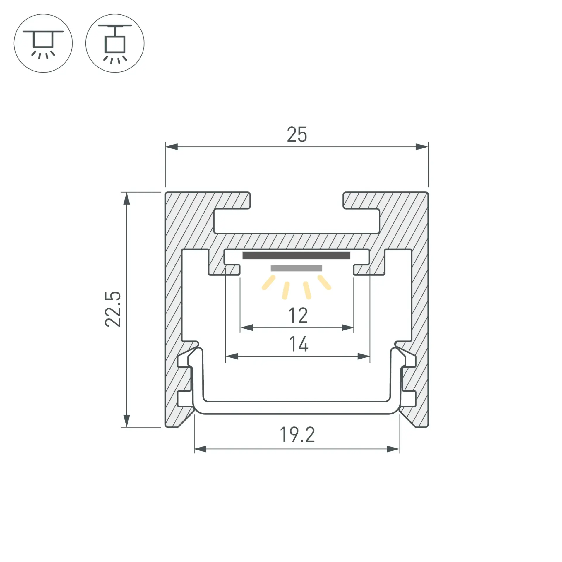 Профиль SL-LINE-2522-2500 WHITE
