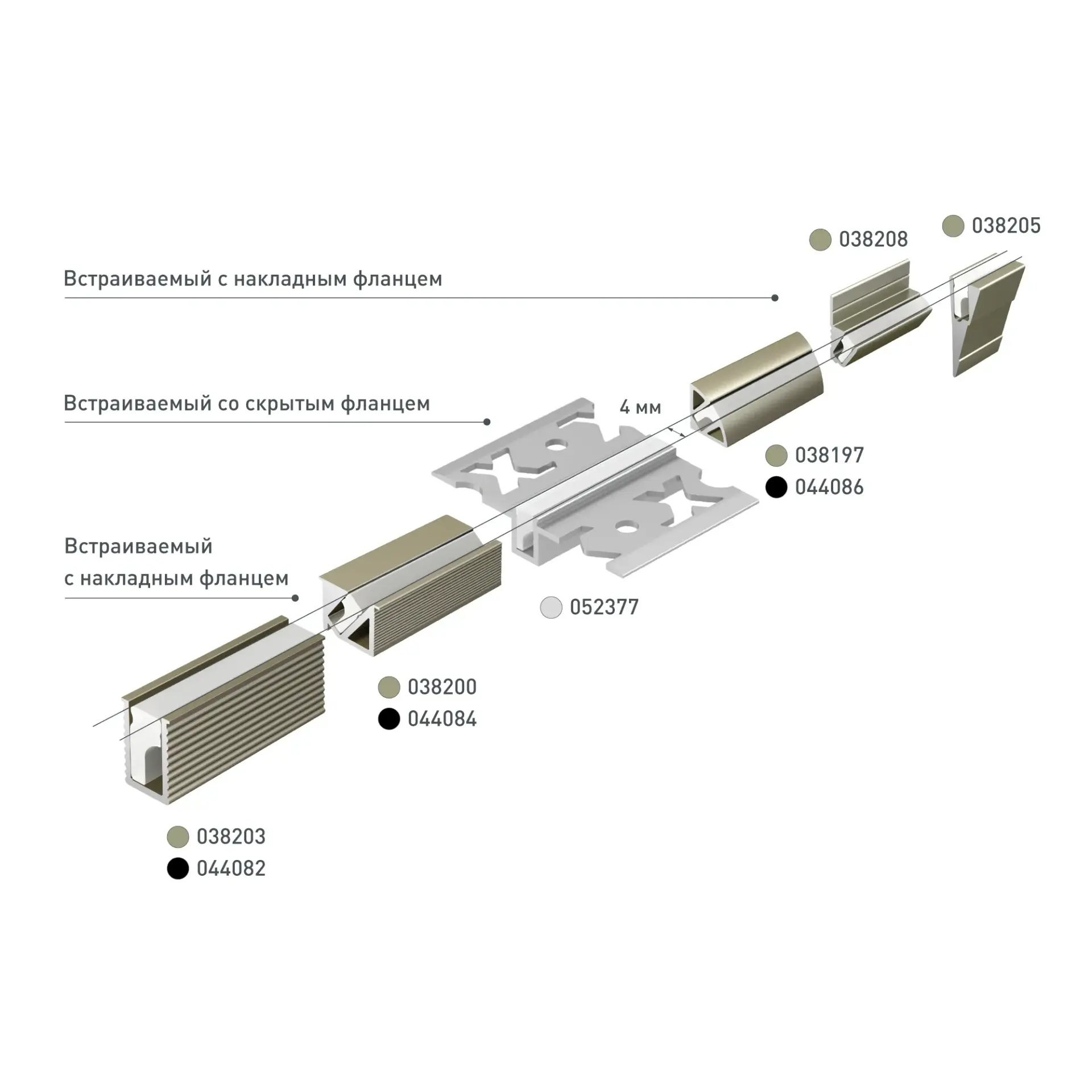 Профиль SL-MINI-6-H9-2000 ANOD BLACK, ракурс 5