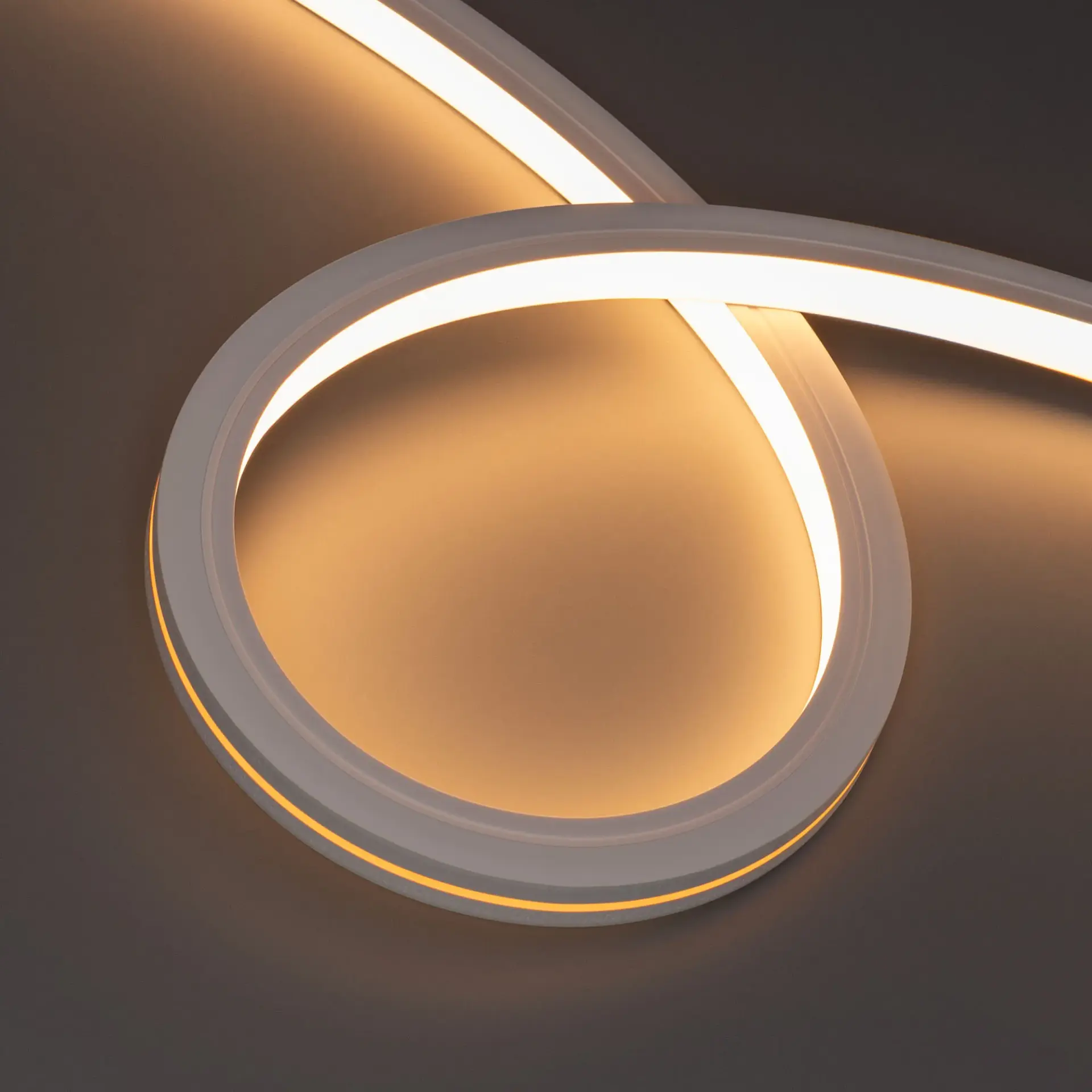 Гибкий неон MOONLIGHT-TOP-X280-16x16mm 24V Warm 2700 (10W/m, IP67, 15m, wire x1)