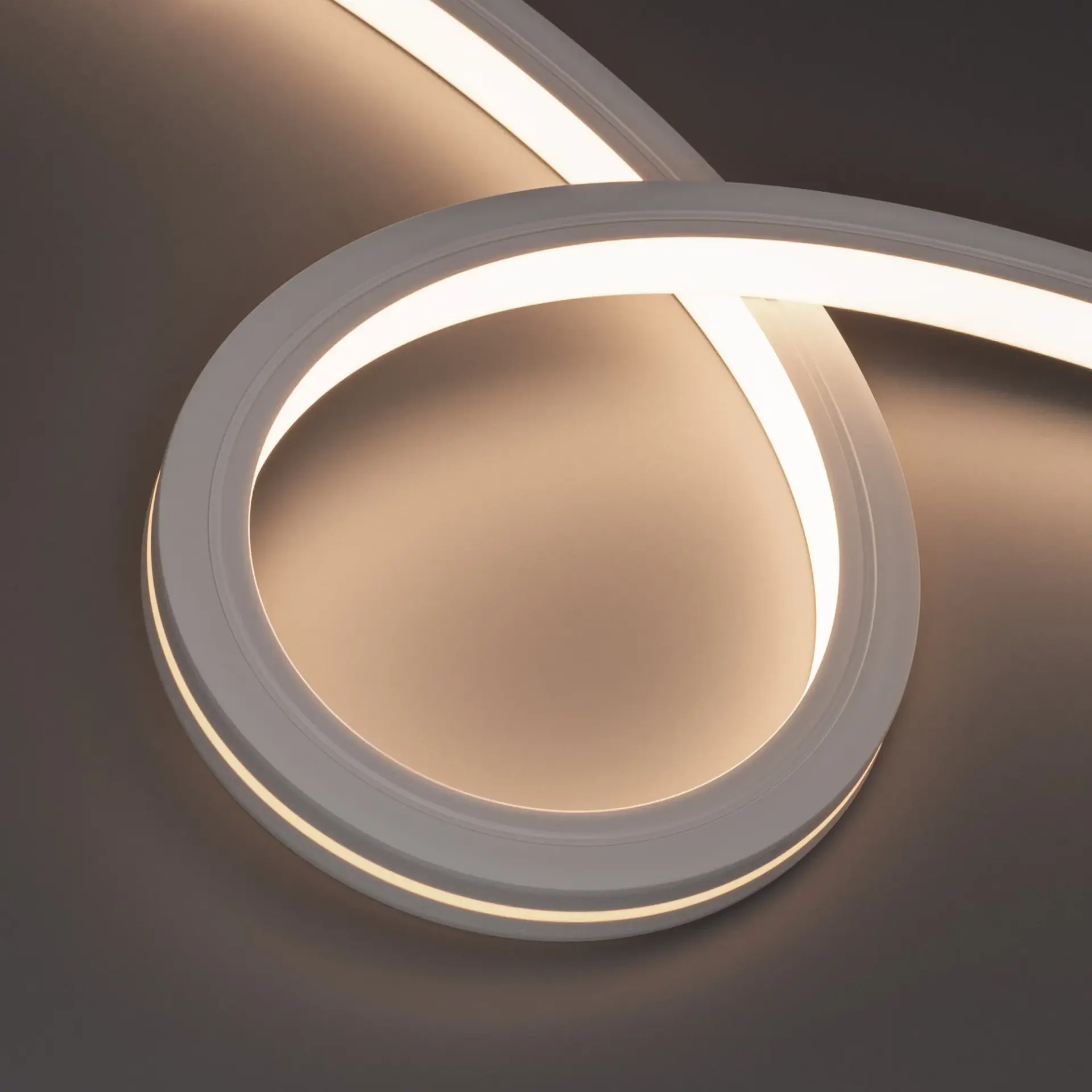 Гибкий неон MOONLIGHT-TOP-X280-20x20mm 24V Warm3500 (10 W/m, IP67, 15m, wire x1)