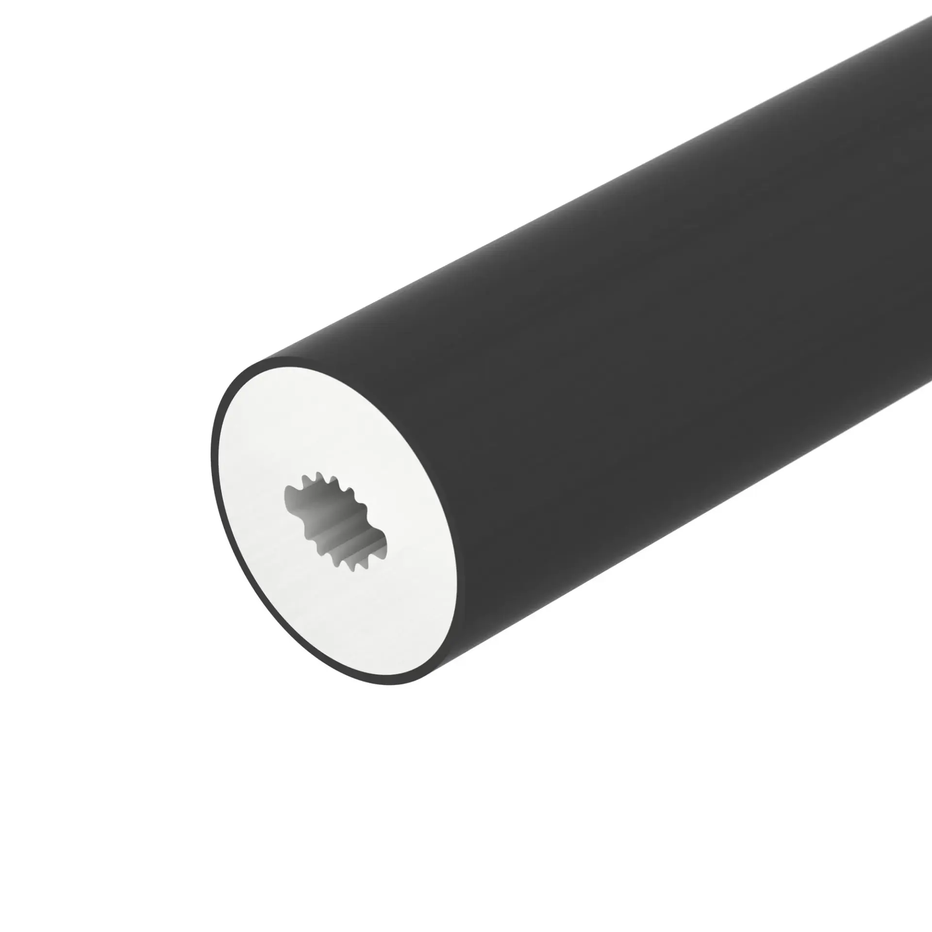 Силиконовый профиль WPH-FLEX-D22-360deg-S8-5m BLACK, ракурс 3