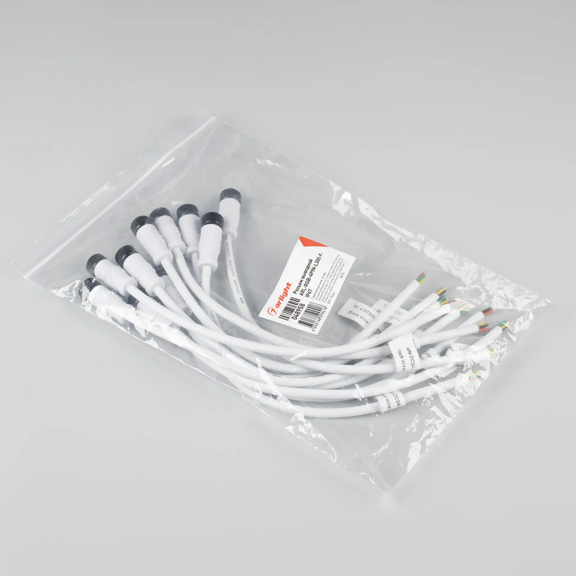 Разъем выводной ARL-RGB-4PIN-L300-F-IP67
