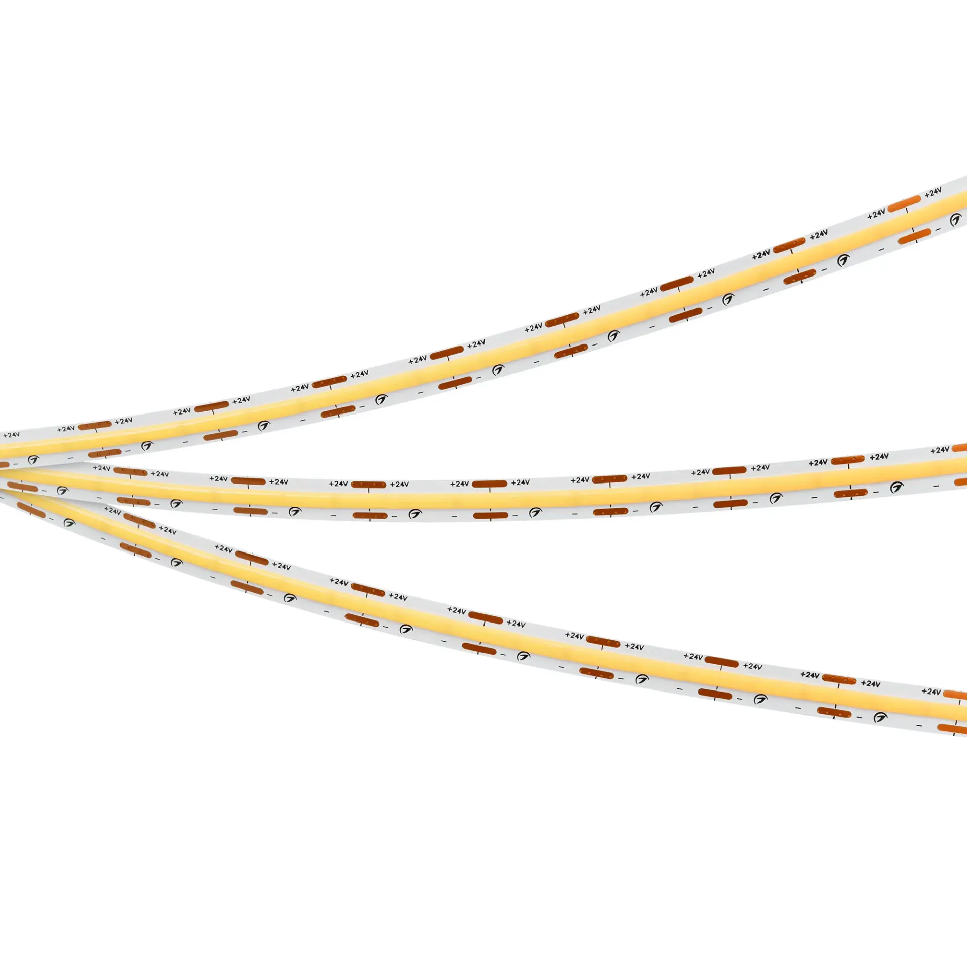 Светодиодная лента COB-X560-10mm 24V Warm3000 (9.6 W/m, IP20, 10m), ракурс 2