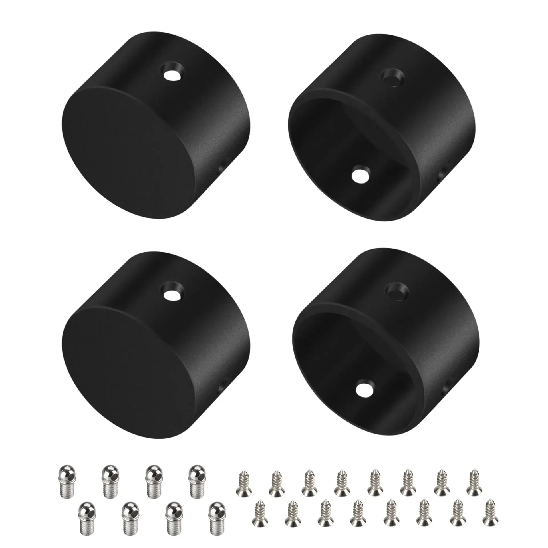 Заглушка WPH-FLEX-D22-360deg BLACK ALU глухая