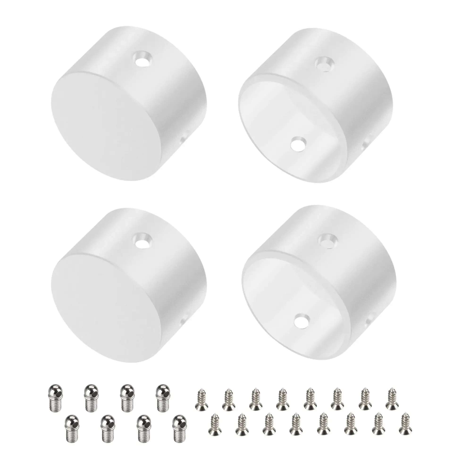 Заглушка WPH-FLEX-D22-360deg WHITE ALU глухая