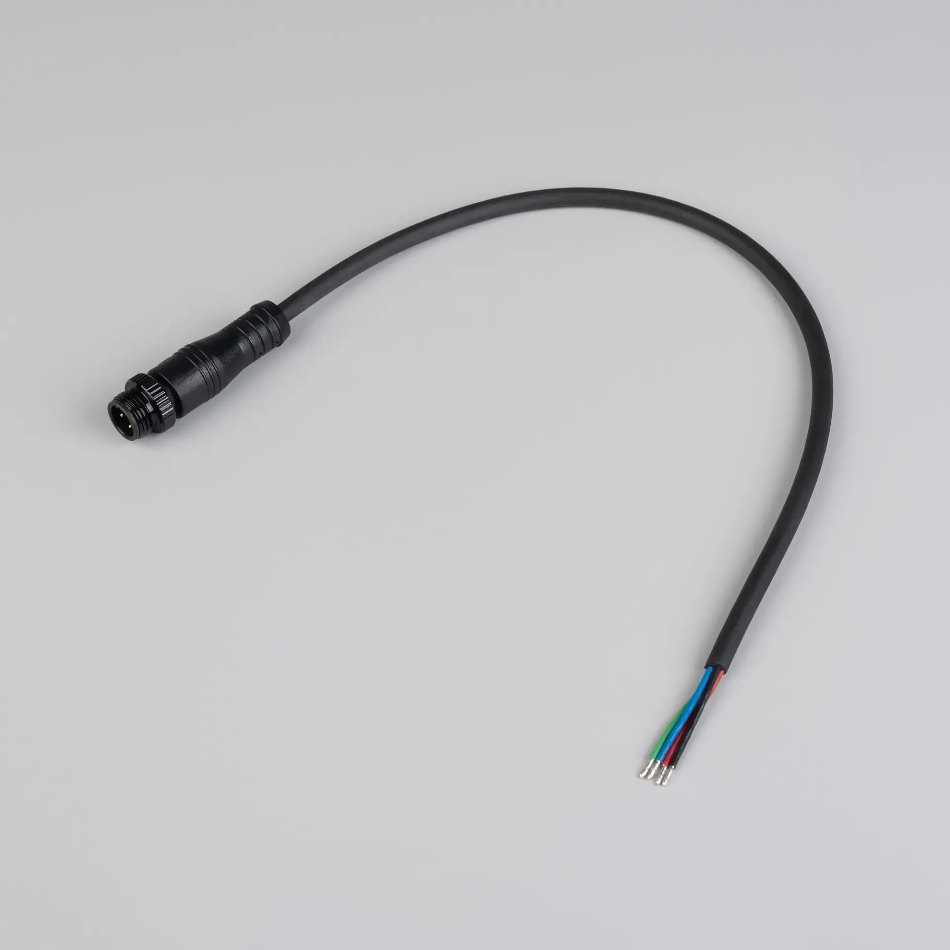 Коннектор питания ARL-WAVE-0612-RGB-CON-POWER-MALE-BLK