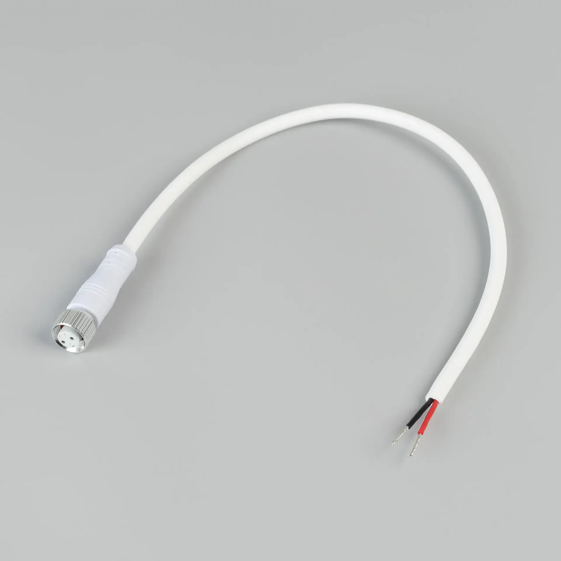 Коннектор питания ARL-WAVE-1615-CON-POWER-FEMALE-2PIN-WHT