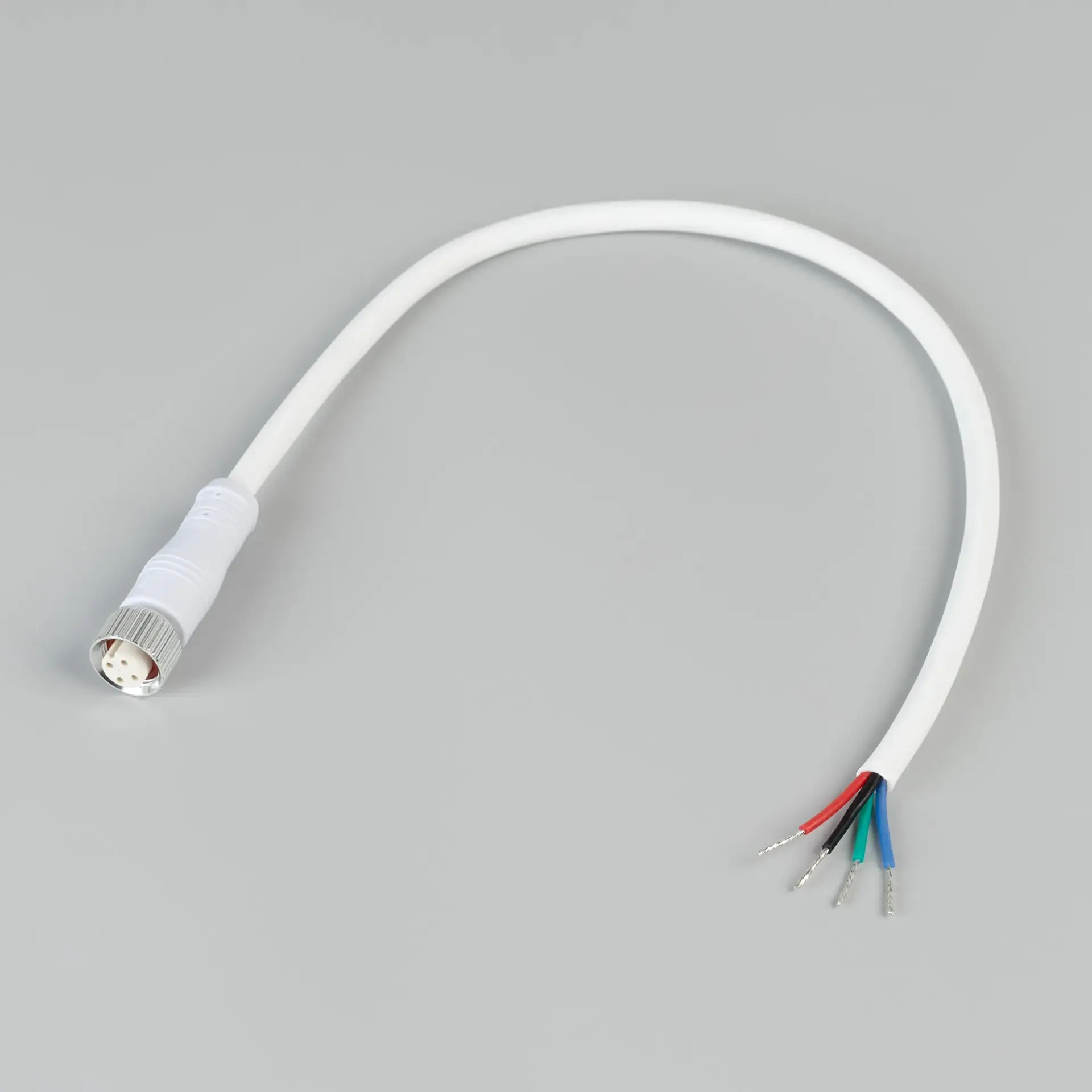 Коннектор питания ARL-WAVE-1615-CON-POWER-FEMALE-4PIN-WHT