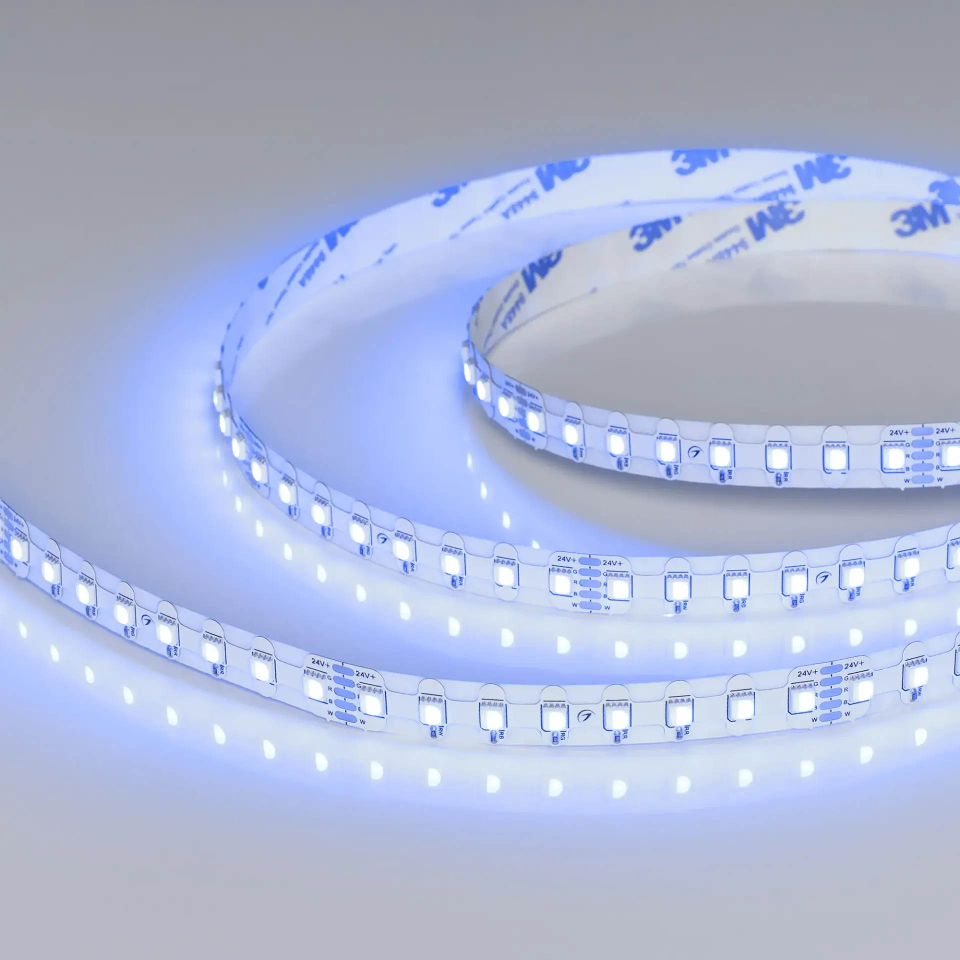 Светодиодная лента герметичная RZ-NANO-H96-12mm 24V RGBW-Day (12 W/m, IP54, 5m), ракурс 4