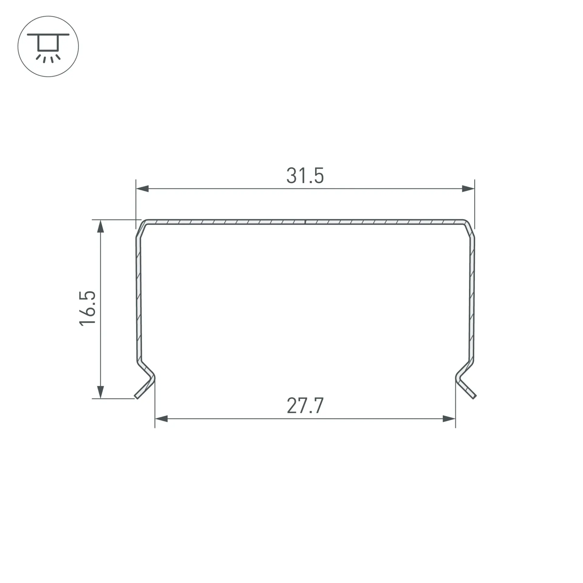 Профиль гибкий WPH-FLEX-3020-1000