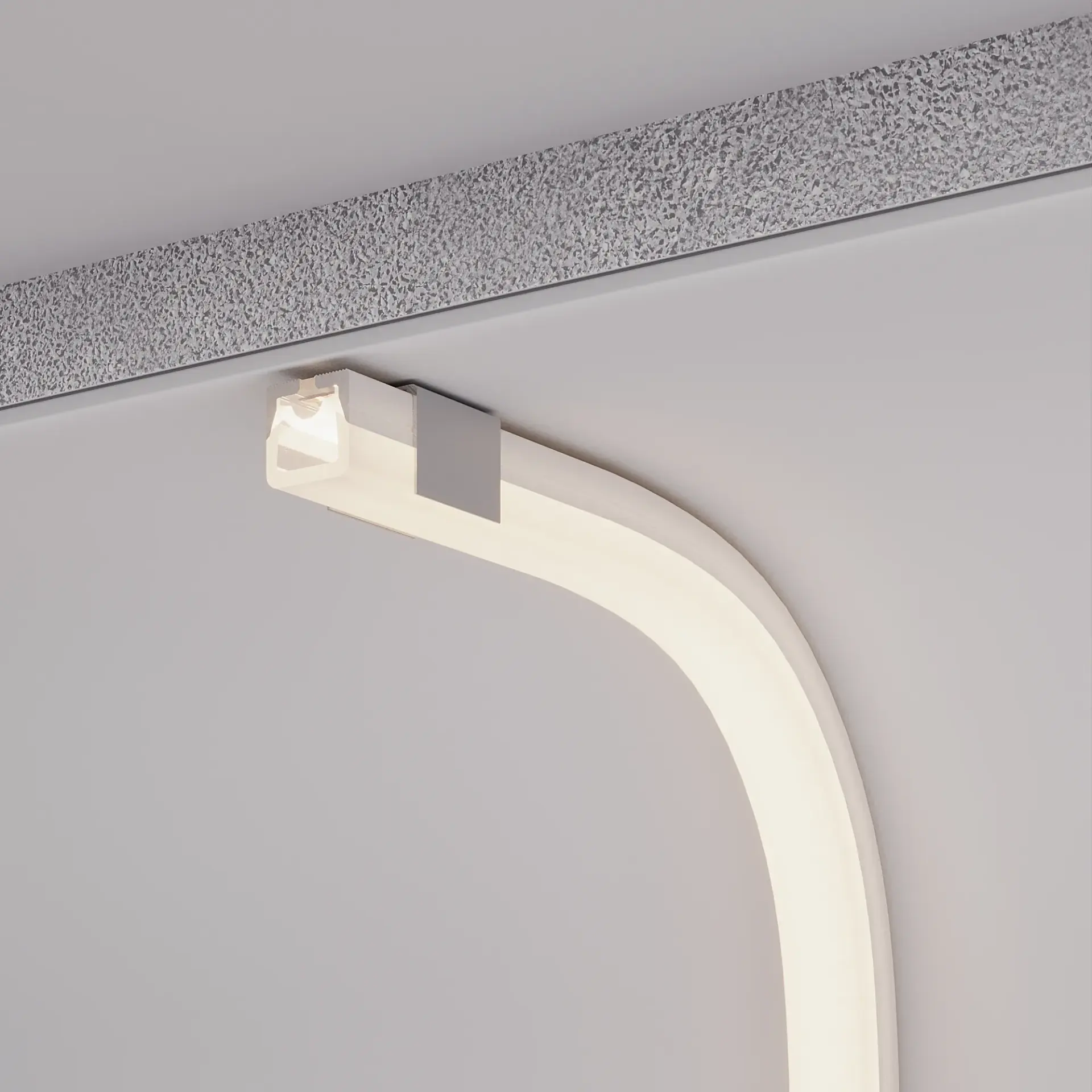 Силиконовый профиль WPH-FLEX-2020-TOP-S13-20m WHITE