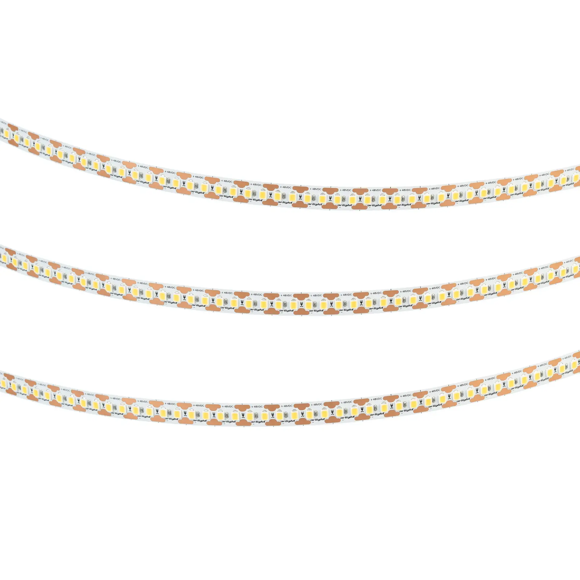 Светодиодная лента UL-A180-10mm 48V Warm2400-CX2 (19 W/m, IP20, 10m)